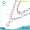 New design silver plated chains jewelry,popular oxidized silver necklace